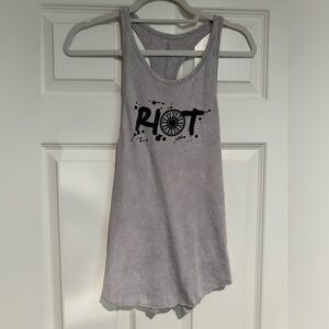 SoulCycle Gray Riot Loose Fitting Tank Top